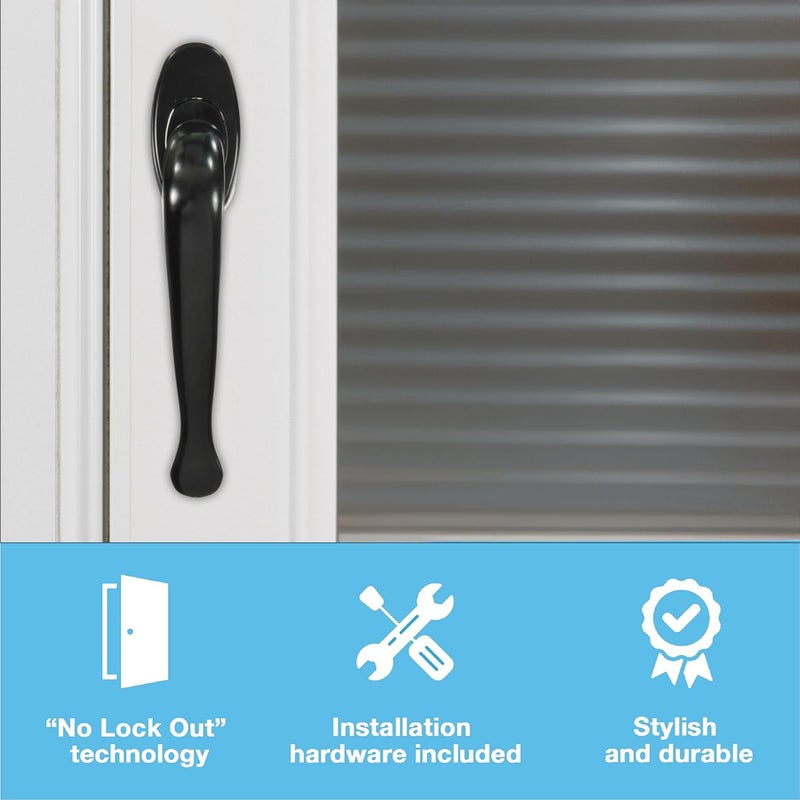 Wright Products - Villa Pull Handle for Screen and Storm Doors, Black - Image 2